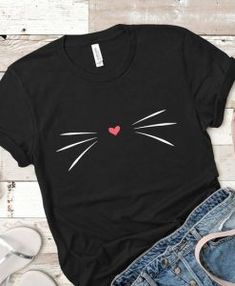 T Shirt Archives - appareloves.com Cricut Pins, Kawaii Shirt, Cat Tee Shirts, Cats Shirt, Cat Mom Shirt, Hipster Cat, Cat Tshirts Funny, Minimalist Shirts, Fur Mom