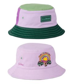 Cool, colorful and comfortable, this fun bucket hat keeps the sun out of kids' eyes all day long. 100% cotton. Machine wash and dry. Easily packable for sun protection on the go. Reversible from solid to colorblock for two styles in one. Imported. | Kids' Reversible Cotton Bucket Hat Adjustable Summer Cotton Bucket Hat, Summer Cotton Bucket Hat With Adjustable Fit, Playful Cotton Bucket Hat With Short Brim, Reversible Multicolor Cotton Bucket Hat, Multicolor Reversible Cotton Bucket Hat, Pink Cotton Sun Hat For Outdoor, Reversible Multicolor Cotton Sun Hat, Multicolor Reversible Cotton Sun Hat, Playful Adjustable Cotton Bucket Hat