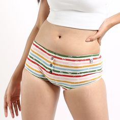 Multicolour Stripe Printed Boy-Shorts at Kamakhyaa by Wear Equal. This item is Briefs, Casual Wear, lingerie, Multicolor, Organic, panties, Prints, Regular Fit, Stripes, Womenswear Sustainable Clothing Brands, Active Kids, Lingerie Outfits, Sustainable Clothing, Online Clothing Stores, Boy Shorts, Stripe Print, Cotton Shorts, Online Clothing