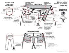 the diagram shows how to measure shorts for women's waist and leg length, with measurements