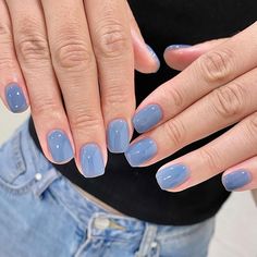 Formal Nails, Edgy Nails, Blue Theme, Nails Blue, Cute Gel Nails, Crystal Nails