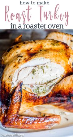 how to make roast turkey in a roaster oven