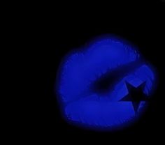 a black and blue photo with a star on it