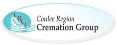 a white oval sticker with the words cremation group on it's side