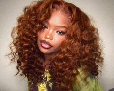 Wand Curler, Pretty Hair Color, Front Lace Wigs Human Hair, Hair Inspiration Color, Hair Inspo Color, Ginger Hair, Cut It, Aesthetic Hair