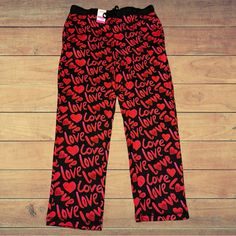 Up For Sale Today Is A Pair Of Cute Men’s Pajama Pants Condition Is 10/10, Brand New With Tags If You Have Any Questions Please Feel Free To Message Me! Thank You So Much For Looking! Check Out My Page For More And We Can Bundle Up I Use Clean, Recycled Packaging To Help Reduce Waste When I Can Casual Heart Print Bottoms For Valentine's Day, Red Heart Print Bottoms For Valentine's Day, Casual Heart Print Bottoms For Pajama Party, Red Cotton Bottoms With Heart Print, Casual Long Pants With Heart Print, Neon Pants, Heart Neon, Mens Pajama Pants, Valentines Day Love