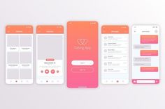 Dating App Concept | Premium Vectors Onboarding App, Instagram Gradient, Mobile App Interface, Music Player App, Taxi App, App Concept, App Interface Design