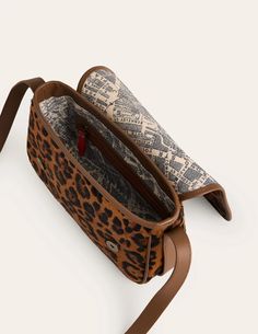 Iris Snaffle Leather Bag - Leopard | Boden US Tunic Leggings, Boden Uk, Blazer Jeans, Treat You, Leather Satchel Bag, Blouse Pants, Trainer Boots, Boot Accessories, Boots Knee