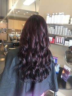 Black Hair With Burgundy Tint, Darkest Burgundy Hair, Cheery Red Hair Color, Dark Burgundy Brown Hair, Dark Red Black Hair, Chocolate Burgundy Hair, Black Burgundy Hair, Dark Brown Burgundy Hair