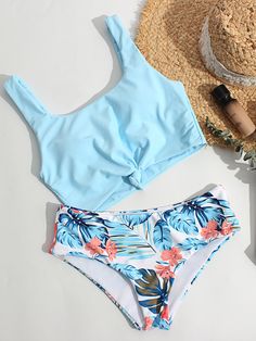 Shein Bikinis, Fashionable Swimwear, Swimwear 2021, Swimsuit Shein, Boho Color, Tropical Bikinis, Swimsuits Outfits, Cute Bathing Suits