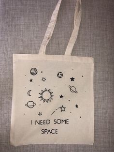 Tod Bag, Tote Bag Diy Pattern, Diy Tote Bag Design, Bag Drawing, Canvas Bag Diy, Space Drawing, Sacs Tote Bags, Canvas Bag Design