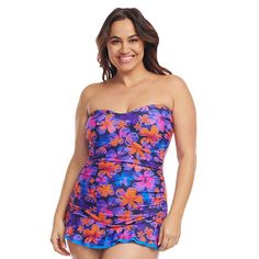 Splish and splash in style when you choose this women's one-piece swimdress from Mazu.Finding the perfect fit and size for women's clothing requires basic measurements of your chest, waist, hips and inseam. Use this guide to learn more about sizing and everything Kohl's has to offer in women's fashion. Splish and splash in style when you choose this women's one-piece swimdress from Mazu.Finding the perfect fit and size for women's clothing requires basic measurements of your chest, waist, hips a Sleeveless Multicolor Swim Dress, Fitted Multicolor Swim Skirt For Summer, Fitted Pink Swim Dress For Beachwear, Pink Fitted Swim Skirt For Swimming, Multicolor Sleeveless Swim Dress For Poolside, One-piece Swim Skirt For Spring Pool Season, Tropical Strapless Tankini For Swimming, One-piece Swim Skirt For Spring Pool, Multicolor Beachwear Swim Dress