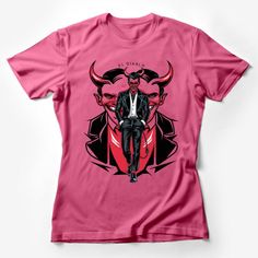 Unique Devil Graphic T-Shirt, El Diablo Bold Illustration, Men's Fashion Streetwear, Red and Black Tee, Cool Demon Art Design Female T-Shirt Custom graphic T-Shirt.Customize your color Bold Illustration, Demon Art, Mens Fashion Streetwear, Fashion Streetwear, Red And Black, Black Tee, Custom Shirts, Men's Fashion, Graphic T Shirt