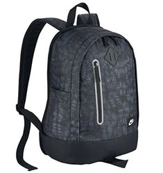 Casual Sports Backpack With Adjustable Strap, Nike Black Backpack For Back To School, Nike Black Backpack For School, Nike Black Standard Backpack, Nike Travel Backpack With Zipper Closure, Casual Black Softback Backpack, Nike Casual Black Backpack, Black Casual Nike Backpack, Casual Black Nike Backpack