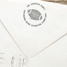 an envelope with a stamp on it that says the anderson family marine clearwater lodge