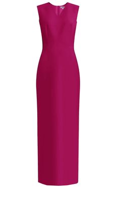 Kofi V-Neck Ankle Length Sheath Dress - Many Colors – Caeli Couture - #anklelengthdress #snklelength #bluedress #vneck #bridesmaid #bridalwear #somethingblue #vneckdress #motherofthebride #weddingguestdress #sheathdress #maxidress #cocktaildress #partydresses #fuchsiadress #fuchsia #magentadress #hotpink Elegant Formal V-neck Sheath Dress, Chic Formal Sheath V-neck Dress, Pink Fitted Sheath Dress, Elegant Non-stretch Sheath Dress, Luxury Pink Sheath Midi Dress, Versace Fashion, Timeless Dress, Daytime Dresses, Cocktail Attire