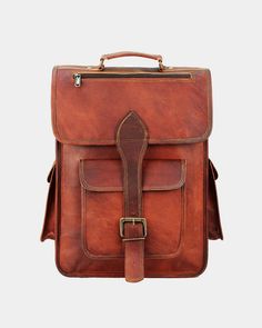 Our Ultimate Leather Satchel Backpack A vintage classic, The Mahi is strong, stylish and built to be the quintessential leather satchel backpack. Made from premium full grain leather, this satchel backpack is designed to go the distance. This is one bag that won't give out. Ideal for everyday use with a padded laptop sleeve for computers up to 15 inches, this laptop backpack is perfect for carrying everything you need for the day. Easily fit in your headphones, tablet, books, clothes and files. Go The Distance, Satchel Backpack, Front Pocket Wallet, Mahi Mahi, Pocket Wallet, Backpack Straps, One Bag, Laptop Accessories, Best Christmas Gifts