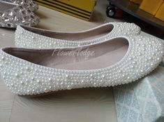 pearl stones full covered on ballet flat base shoes. make custom for children and adult all sizes you can select size or choose custom children size. made to order for each pair. its true size if you are not sure your children size please measure the feet then tell me choose size for you. made to order Ivory Ballet Flats, Purple Ballet Flats, Bridal Ballet Flats, Comfortable Leather Shoes, Ivory Sandals, White Ballet Flats, Comfortable Pumps, Pearl Shoes, Wedding Shoes Comfortable