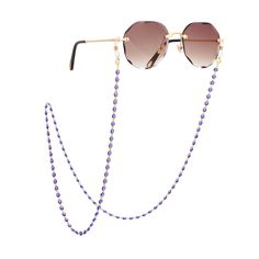 "Material: 18K Gold Plated Name:Bead Glasses Chain Theme:Evil Eye Color: Bule Length: 31.5\" Shape:Evil Eye Beads Item No.:AWW-XJ1079 Occasion / Style: Stylish, Trendy, Classic, Casual, Simple, Vacation, Work Gift idea: Great Gift for mom, wife, girlfriend, daughter, girls, teen, friends on Valentine's Day, Mother's Day, Graduation, Birthday, Christmas, Easter, Anniversary Note:Actual colors of any item or chains may slightly differ from screen to screen due to the screen resolution. We take our Adjustable Glasses Chains For Parties, Adjustable Party Glasses Chains With Chain Strap, Party Glasses Chains With Gold Chain, Adjustable Gold Glass Chain For Glasses, Silver Beaded Glasses Chains For Beach, Trendy Gold Chain Glasses Chain For Parties, Trendy Party Glasses Chains With Gold Chain, Beaded Metal Glasses Chains For Party, Metal Beaded Glasses Chains For Party