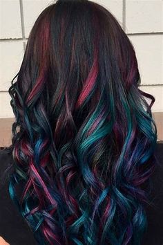 Hairstyles Colour, Dyed Tips, Hair Dye Tips, Hair Color Crazy, Hair Color Purple, Trendy Hair Color, Hair Color Blue, Trendy Hair