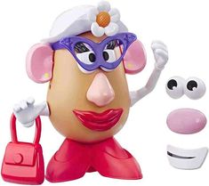 an image of a cartoon character with eye glasses and purses on it's head