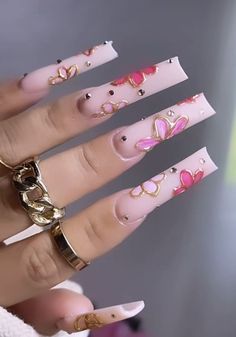 Dope Nail Designs Mid Length, Tapered Square Nails Design, Virgo Birthday Nails, Dominican Nails, Acrylic Nail Designs Classy, Colored Acrylic Nails, Cute Acrylic Nail Designs, Dope Nail Designs