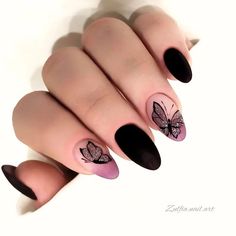 NAIL ART . #nails #nail #nailsart #nailsonfleek #nailjunkie #nailtechlife #nails2inspire #nailaddict #nailartaddict #nailsartwow #nailsofinstagram #nailsoftheday #makeupnynx #naildesigns #nailsfashion #nailsmagazine #nailsartvideos #nailpromote #looknaildecor #simplynotlogical #nailartvids #helloweenmakeup #prettynails #makeupkenzo #helloweennail #helloween #geldesign #nailsoninstagram #instanailartisticNAIL ART Henna Nail Art, Nails Butterfly, Nails Short Acrylic, Butterfly Nail Designs, Henna Nails, Subtle Nails, Fancy Nails Designs, Wrist Tattoos For Women, Acrylic Nails Designs