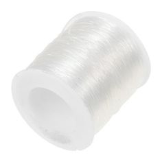 an spool of white thread on a white background