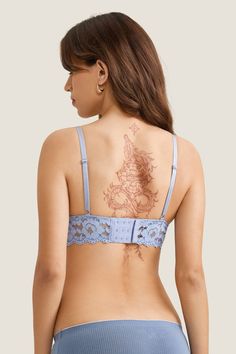 Flora Lace Nursing Bralette MOMANDA® - Mystery Blue Mom Bra, Purple Band, Nursing Bra, Lace Design, Lace Bralette, Lace Fabric, Low Cut, Floral Lace, To My Daughter