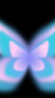 an abstract image of a butterfly in blue and pink