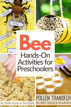 bee crafts and activities for preschoolers to help them learn how to make their own bees