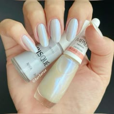 Light Colored Nails, Light Nails, Nails Now, I Love Nails, August 31, Elegant Nails, Girls Nails, Healthy Nails, Dope Nails