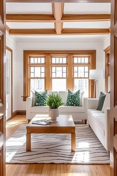 White Walls With Wood Trim: 40+ Ideas for a Timeless Interior Fir Trim Interior, Homes With Wood Trim Interiors, Light Wood Trim Interior, Natural Wood Trim Interior, White Walls Wood Trim