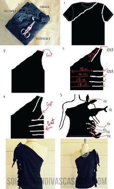 instructions to make an off the shoulder top