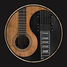 an image of two guitars that are made out of wood