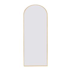 an arch shaped mirror on a white background