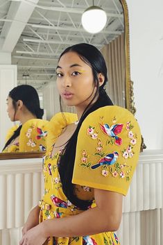 VINTA Gallery | Vintage Butterfly Sweetheart Terno with Sleeve Appliqué Filipino Costume, Philippines Outfit, Filipino Clothing, Dior New Look, Filipino Fashion, Filipiniana Dress, Filipino Style, Filipino Art, Philippines Culture