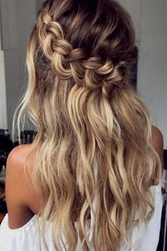 Luxy Hair, Boho Wedding Hair, Braid Hairstyle, Wedding Hair Inspiration, Braided Hairstyles For Wedding, Messy Hair, Party Hairstyles, Loose Hairstyles