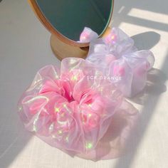 Handmade Scrunchie, Kawaii Hairstyles, Fluffy Hair, 자수 디자인