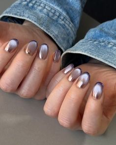 Illusion Nails, Eye Nail Art, Hello Nails, Cat Eye Nails, Beautiful Nail Designs, March 30, Silver Nails, Hot Nails, Minimalist Nails