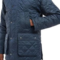 When looking for the perfect casual outer layer to lock in our warmth, we always reach for the Barbour Ashby Quilt Jacket. The Barbour Ashby Quilt Jacket features a diamond-quilted design made from a durable nylon fabric to give us a robust and warm jacket. Two hand pockets give our hands a place to hide from the cold, and two large pouch pockets ensure our essentials stay secure when we are out and about. To top it off, the corduroy collar adds a flair of style, and the quilted design helps Winter Diamond Quilted Outerwear For Outdoor, Diamond Quilted Outerwear For Winter Outdoor Activities, Diamond Quilted Outerwear For Outdoor Winter, Winter Outdoor Diamond Quilted Outerwear, Fall Outdoor Outerwear With Diamond Quilting, Barbour Ashby, Quilted Jacket Men, Man Down, Large Pouch