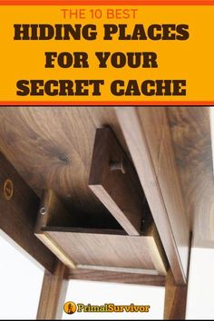 the top 10 best hiding places for your secret cache in this post, you'll have to see