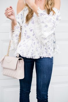 tory burch bedrock fleming bag, primp boutique cold shoulder top, boho chic outfit, minneapolis minnesota style blogger, fashion blogger outfits Pastel Wardrobe, Tory Burch Fleming Bag, Summer Outfits Women 20s, Designer Wardrobe, Tory Burch Fleming, Dream Bags, Boho Summer Outfits, Fashion Blogger Outfit, Blogger Outfits