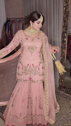 Anarkali Patterns, Indo Western Outfits For Women, Kurta With Sharara, Couture Beading, Fancy Embroidery, Sharara Designs, Indian Princess, Pakistani Clothes, Pakistani Fashion Party Wear