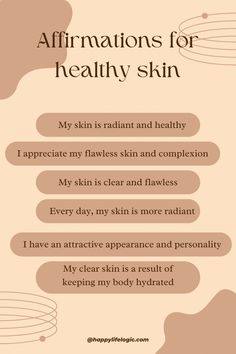 Beauty affirmations are effective tools that can change how we see ourselves and improve our physical and inner beauty, radiating confidence. Beauty Affirmations, Constant Headaches, Makeup Life Hacks, Hacks Every Girl Should Know, Productive Day, Inner Beauty, Flawless Skin, Clear Skin