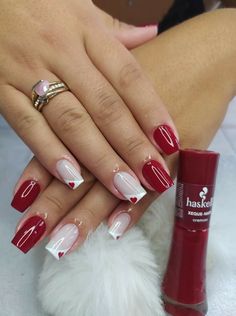 Work Nails, Fall Acrylic Nails, Makijaż Smokey Eye, Soft Nails, Short Nail Designs, Short Acrylic Nails, Valentine's Day Nails, Valentines Nails, Holiday Nails