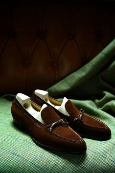 Brown Suede Moccasin Loafers Shoes, Handmade Mens Formal Dress Shoes on Storenvy Quality Leather Boots, Mens Leather Loafers, Gentleman Shoes, Custom Design Shoes, Leather Formal Shoes, Handmade Leather Shoes, Suede Moccasins, Leather Loafer Shoes, Leather Boot Shoes