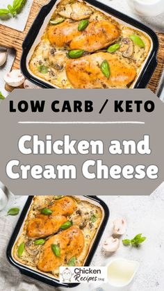 Keto Chicken and Cream Cheese : This low carb chicken cream cheese is a creamy, savory dish that ticks all the boxes for a satisfying, low-carb meal. Low Carb Chicken Thighs, Chicken And Cream Cheese, Chicken Cream Cheese, Chicken Chili Crockpot, Chicken Tacos Crockpot