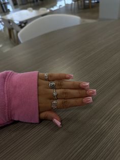 French Tip Acrylic Nails, Exotic Nails, Acrylic Nails Coffin Pink, Unique Acrylic Nails, Acrylic Nails Coffin Short, Pink Acrylic Nails