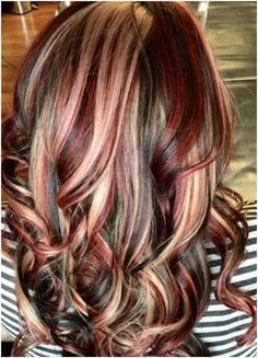 One Strand Of Color In Hair, Color In Hair, Genderfluid Haircut, Shaggy Curly Hair, Pepper Hair, Skunk Hair, Hair Streaks, Dyed Hair Inspiration, Haircuts For Wavy Hair